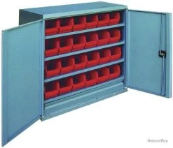 Armoiers 2 Portes La. 1000 Pr. 490 H. 1000mm Heco HE159B1BL -Des outils pour votre vie. 00009 Armoire Separateur Heco HE159B1BL
