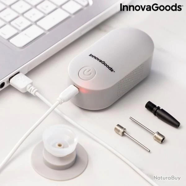 Gonfleur Et Pompe à Vide Rechargeable 2 En 1 InnovaGoods® Blovak 9 Gonfleur Et Pompe à Vide Rechargeable 2 En 1 InnovaGoods® Blovak – Image 9