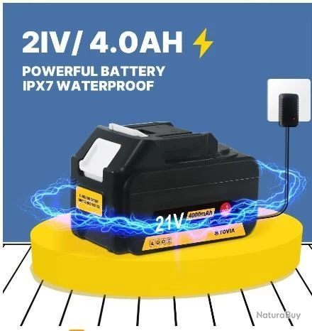 Nettoyeur Haute Pression Sans Fil Portable 6 MPA 870PSI Pratique Lavage Terrasse Voiture Jardin 9 Nettoyeur Haute Pression Sans Fil Portable 6 MPA 870PSI Pratique Lavage Terrasse Voiture Jardin – Image 9