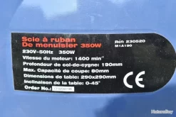 Scie à Ruban Bois Type PowerPlus Pow 106 - 350w -Des outils pour votre vie. 00009 Scie a ruban bois type PowerPlus Pow 106 350w