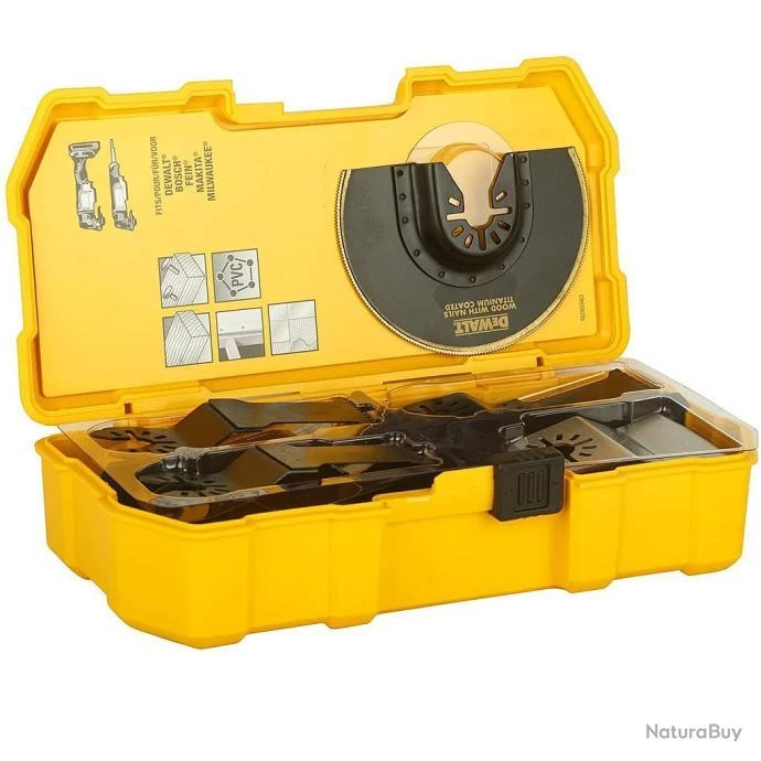 Coffret De 5 Accessoires Pour Multi-cutter DT20715 DeWalt 1 Coffret De 5 Accessoires Pour Multi-cutter DT20715 DeWalt
