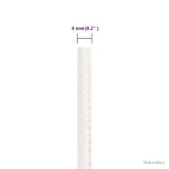 Corde De Bateau Blanc Complet 4 Mm 25 M Polypropylène -Des outils pour votre vie. 00010 Corde de bateau Blanc complet 4 mm 25 m Polypropylene