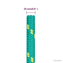 Corde De Bateau Vert 20 Mm 100 M Polypropylène -Des outils pour votre vie. 00010 Corde de bateau Vert 20 mm 100 m Polypropylene