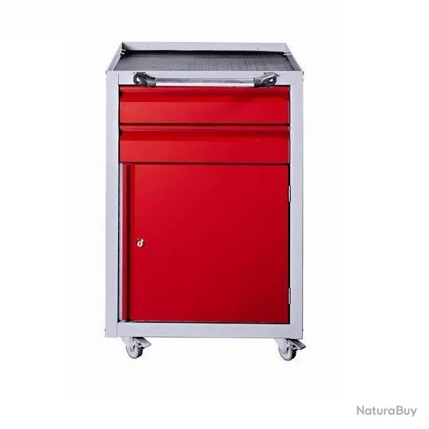 Servante D'atelier Mobile 1 Porte Et 2 Tiroirs Couleur : Rouge Kupper 1 Servante D'atelier Mobile 1 Porte Et 2 Tiroirs Couleur : Rouge Kupper