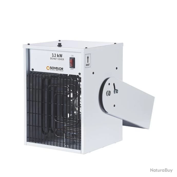 Aérotherme Suspendu électrique 3,3kW 470 M3/h Avec Boîtier De Commande Thermostatique TR3C Sovelor 1 Aérotherme Suspendu électrique 3,3kW 470 M3/h Avec Boîtier De Commande Thermostatique TR3C Sovelor