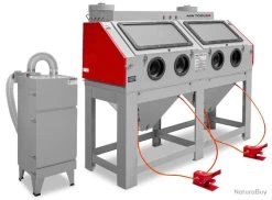 Cabine De Sablage 880 L Avec Aspiration Cyclonique Externe MW-Tools CAT880FC