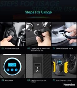 Carsun Gonfleur Compresseur Numérique Portable Idéal Pneus Matelas Gonflables Ballons Camping Plein 21 Carsun Gonfleur Compresseur Numérique Portable Idéal Pneus Matelas Gonflables Ballons Camping Plein -Des outils pour votre vie. 00011 Carsun Gonfleur Compresseur Numerique Portable Ideal Pneus Matelas Gonflables Ballons Camping Plein