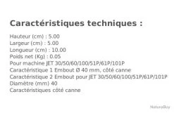 Embout De Flexible Ø 40 Mm Côte Canne Sidamo -Des outils pour votre vie. 00011 Embout De Flexible O 40 Mm Cote Canne Sidamo