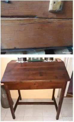 Pupitre Bureau école écolier 19eme Siecle -Des outils pour votre vie. 00011 Pupitre bureau ecole ecolier tres ancien