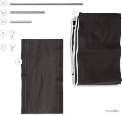 Armoire étagères à Chaussures En Tissu Pliante 36 Paires De Chaussures Gris 13_0000255 -Des outils pour votre vie. 00012 Armoire etageres a chaussures en tissu pliante 36 paires de chaussures gris 13 0000255