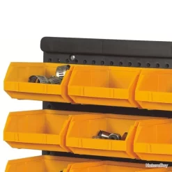 Kit De Bacs De Stockage Et Panneaux Muraux 32 Pcs Jaune Et Noir 11 Kit De Bacs De Stockage Et Panneaux Muraux 32 Pcs Jaune Et Noir -Des outils pour votre vie. 00012 Kit de bacs de stockage et panneaux muraux 32 pcs Jaune et noir