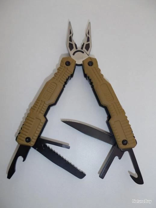 Outillage Sur Pince Multifonction RUI Couleur Sable (Titanium) 9 Fonctions 5 Outillage Sur Pince Multifonction RUI Couleur Sable (Titanium) 9 Fonctions – Image 5