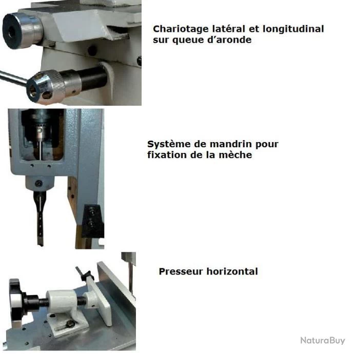 Mortaiseuse à Bédane D'établi 550W MOR 375 Leman 3 Mortaiseuse à Bédane D'établi 550W MOR 375 Leman – Image 3