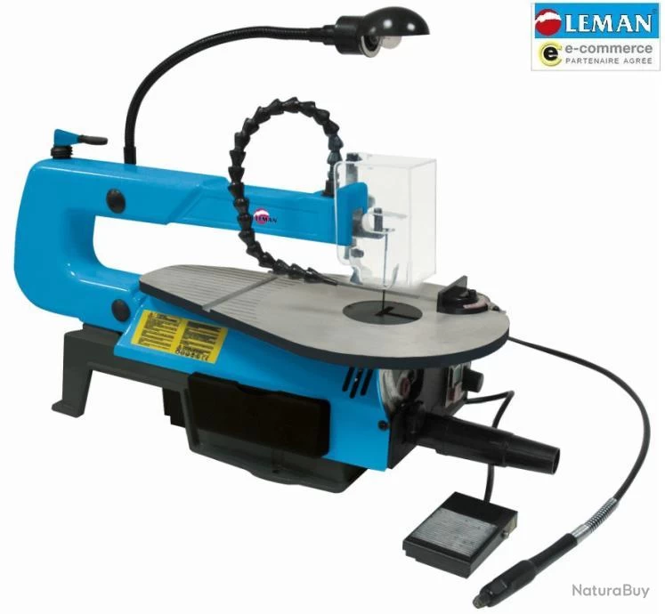 Scie à Chantourner Avec Pédale Et Flexible 400 Mm SAC 407 Leman 1 Scie à Chantourner Avec Pédale Et Flexible 400 Mm SAC 407 Leman