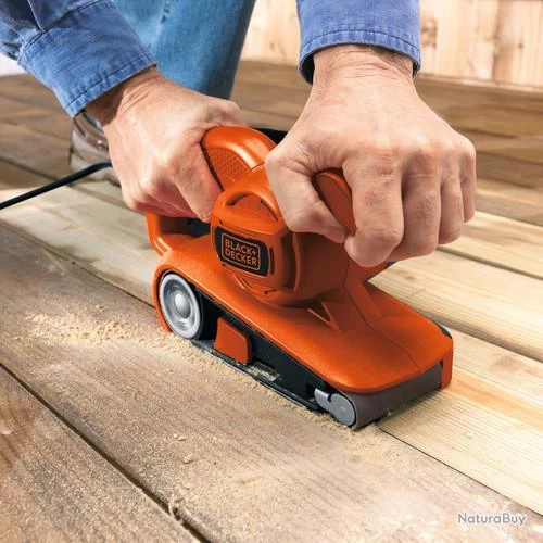 Black & Decker Ponceuse à Bande 720W 75x457mm Vitesse 206m/min KA86-QS Black And Decker 4 Black & Decker Ponceuse à Bande 720W 75x457mm Vitesse 206m/min KA86-QS Black And Decker – Image 4