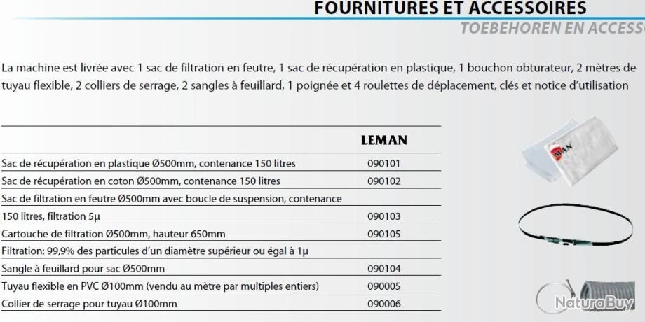 Aspirateur D'atelier (pour Machine à Bois) 150L 1500W 230V ASP152 Leman 4 Aspirateur D'atelier (pour Machine à Bois) 150L 1500W 230V ASP152 Leman – Image 4
