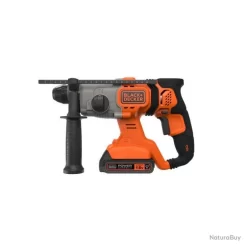 Black & Decker Perforateur Burineur à Batterie SDS-Plus 18V 2x2.5Ah 1,2J En Coffret BCD900E2K Black And Decker 6 Black & Decker Perforateur Burineur à Batterie SDS-Plus 18V 2x2.5Ah 1,2J En Coffret BCD900E2K Black And Decker -Des outils pour votre vie. 00019 Perforateur burineur a batterie SDS Plus 18V 2x2.5Ah 1 2J en coffret BCD900E2K Black and Decker