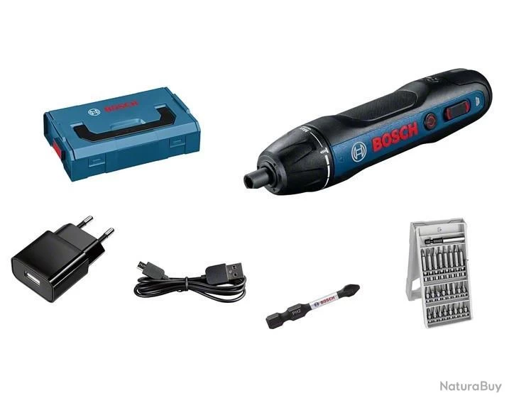 Bosch - Visseuse à Batterie 3,6V Li-Ion 6,35 Mm Sans Batterie Ni Chargeur Bosch Go II - 06019H2101 B 1 Bosch - Visseuse à Batterie 3,6V Li-Ion 6,35 Mm Sans Batterie Ni Chargeur Bosch Go II - 06019H2101 B