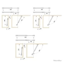 10 Pistons Pour Portes Relevables, Force 8 Kg, Parcours 80 Mm, Avec Fixation, Gris Métallisé Emuca 7 10 Pistons Pour Portes Relevables, Force 8 Kg, Parcours 80 Mm, Avec Fixation, Gris Métallisé Emuca -Des outils pour votre vie. 00021 10 Pistons pour portes relevables force 8 kg parcours 80 mm avec fixation Gris metallise Emuca