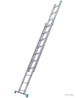 Tubesca - Echelle Coulisse à Main 2 Plans 10+10 échelons Haut. D'accès Max 5,69 Mm - STARLINE S+ Tub