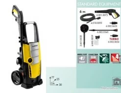 Nettoyeur Haute Pression 140 Bars 1900W 450L/h + Brosse Rotative GALAXY 140 Lavor -Des outils pour votre vie. 00022 Nettoyeur haute pression 140 Bars 1900W 450L h brosse rotative GALAXY 140 Lavor