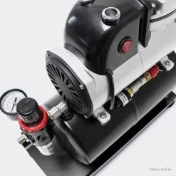Compresseur Aérographe Avec Réservoir Séparateur D'eau Et Régulateur D'air Comprimé 2016041 -Des outils pour votre vie. 00036 Compresseur aerographe avec reservoir separateur d eau et regulateur d air comprime 2016041